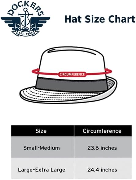 Dockers Men's Straw Fedora and Panama Hat Natural Stripe